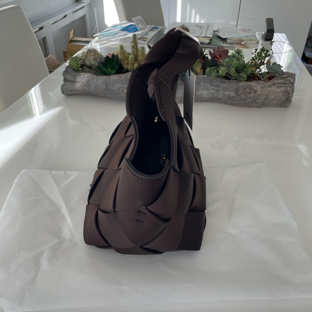 Sol and Selene “Resilience” Woven Neoprene Bag - Brown - NWT - Picture 9 of 9